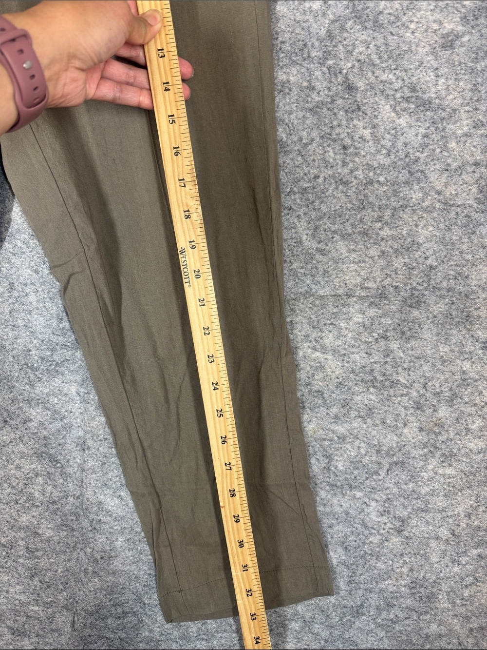 Babaton Linen Blend Pull On Pants Size S Relaxed Minimalist Trousers Office Chic - Picture 6 of 13